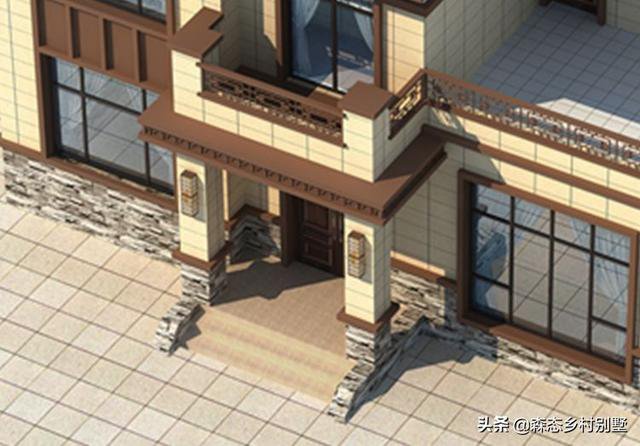 占地110㎡二層新中式別墅戶型設計圖，這款方案火爆全國