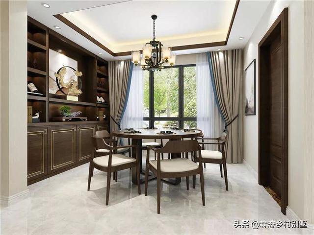 占地110㎡二層新中式別墅戶型設計圖，這款方案火爆全國