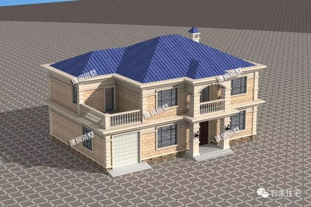 農(nóng)村別墅二層帶車庫(kù)戶型圖，這款方案很實(shí)用哦