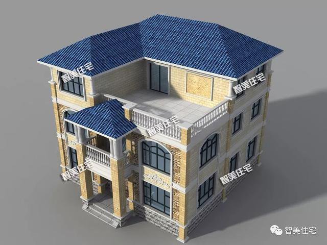 主體造價35萬戶型非常實用的三層樓房方案圖，可以私人定制