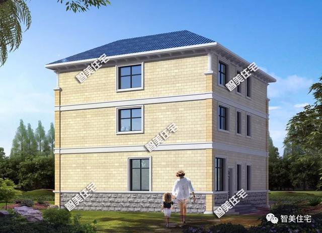 主體造價35萬戶型非常實用的三層樓房方案圖，可以私人定制