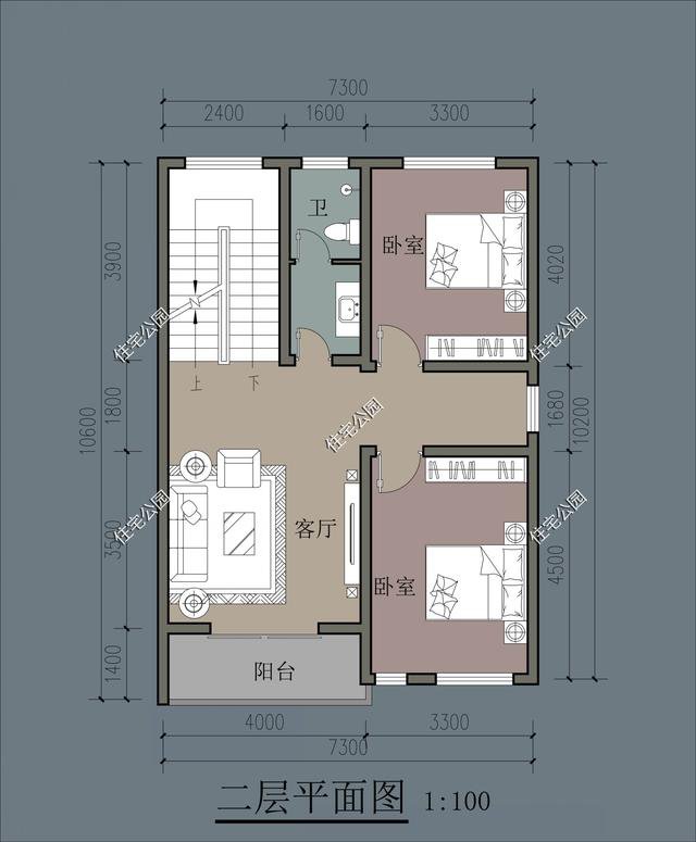 10套小戶型精致簡約的農村自建房方案戶型圖，適合小宅基地