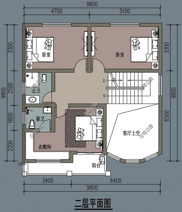 10套小戶型精致簡約的農村自建房方案戶型圖，適合小宅基地