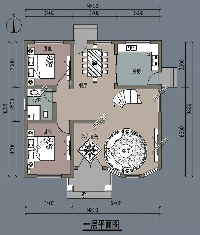 10套小戶型精致簡約的農村自建房方案戶型圖，適合小宅基地