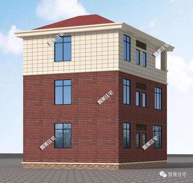 占地面積115小面寬三層自建樓房設(shè)計(jì)戶型圖，簡(jiǎn)約而不簡(jiǎn)單