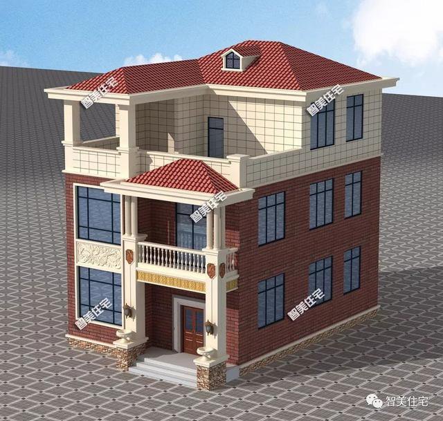 占地面積115小面寬三層自建樓房設(shè)計(jì)戶型圖，簡(jiǎn)約而不簡(jiǎn)單