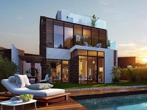 6棟超現(xiàn)代別墅自建房外觀圖片，2030年的超前設(shè)計(jì)感