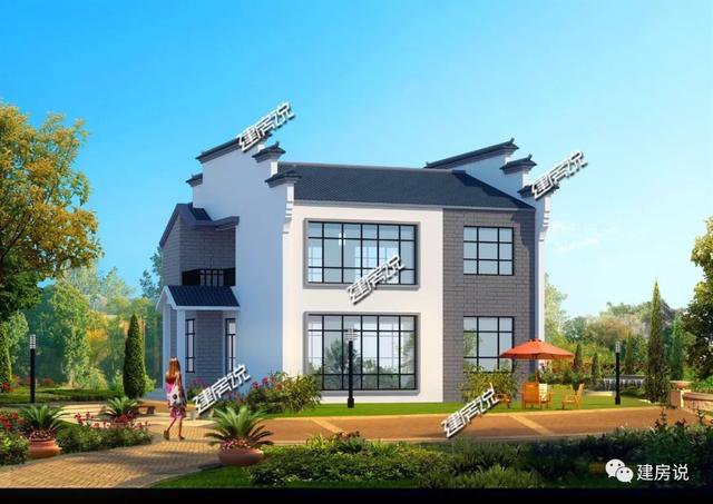 幾棟徽派的農村中式住宅外觀圖片及戶型設計圖，喜歡徽派的收藏了