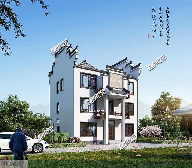 幾棟徽派的農村中式住宅外觀圖片及戶型設計圖，喜歡徽派的收藏了