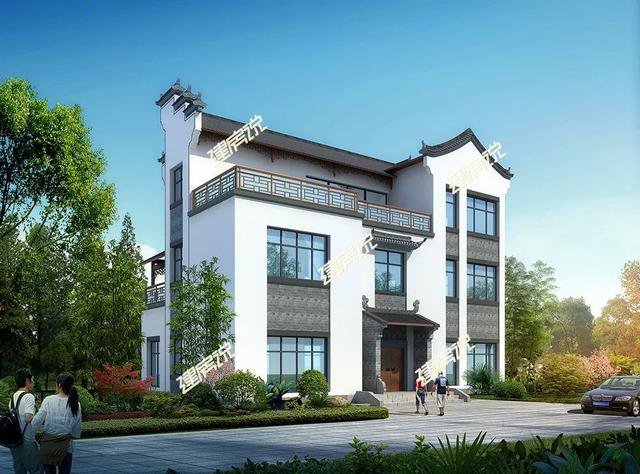 幾棟徽派的農村中式住宅外觀圖片及戶型設計圖，喜歡徽派的收藏了