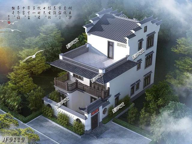 幾棟徽派的農村中式住宅外觀圖片及戶型設計圖，喜歡徽派的收藏了