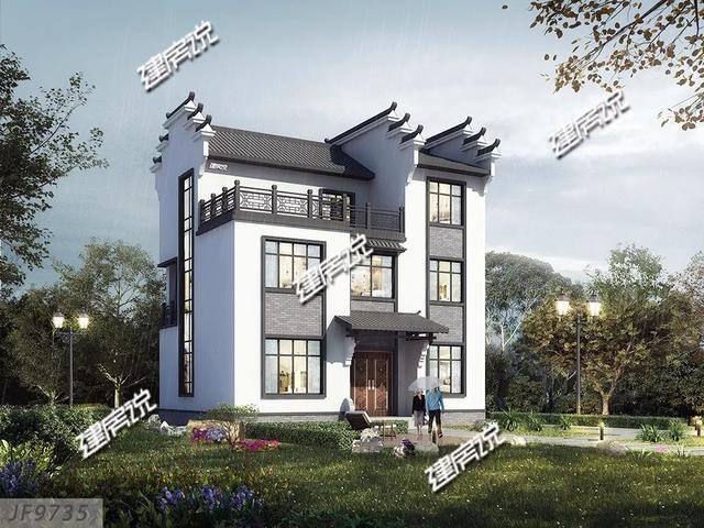 幾棟徽派的農村中式住宅外觀圖片及戶型設計圖，喜歡徽派的收藏了