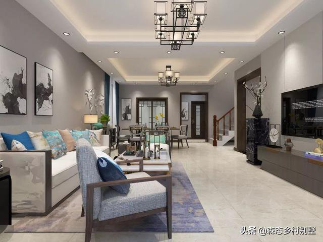 占地100平三層簡歐小戶型別墅戶型圖，小宅基地建房也可以很氣派