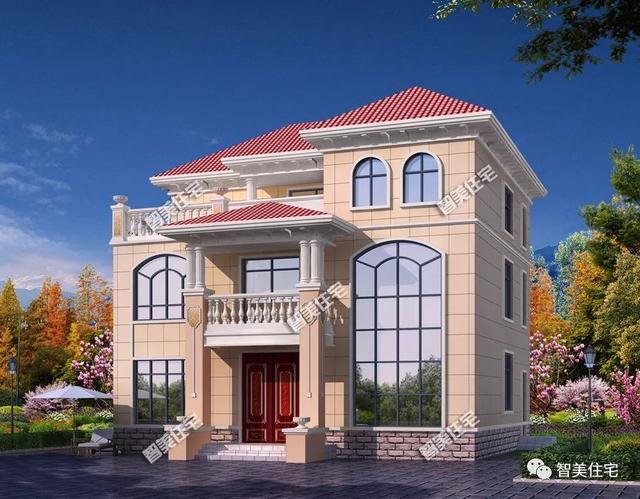 造價30-40萬的歐式二層半別墅方案設(shè)計圖，都是很流行的戶型