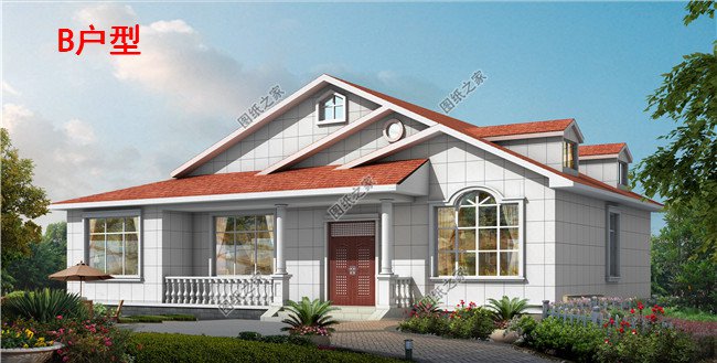 實用農(nóng)村10萬一層小別墅戶型圖及圖紙