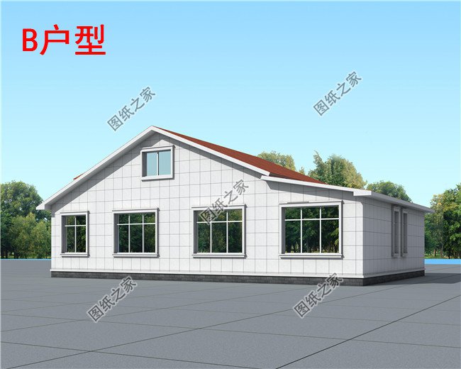 實用農(nóng)村10萬一層小別墅戶型圖及圖紙