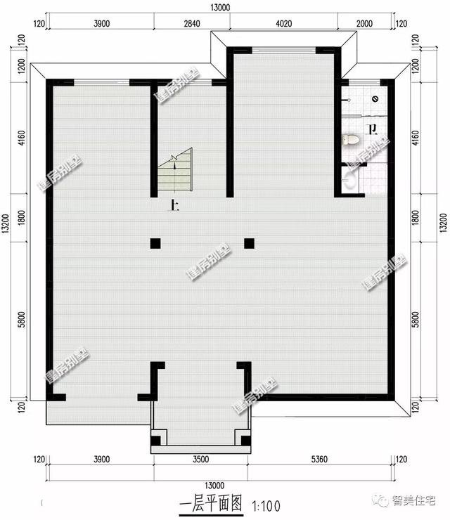 2棟帶架空層的自建房三層（四層）設(shè)計方案圖，看起來很高端