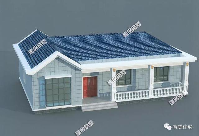 造價(jià)16萬(wàn)左右的一層小平房別墅圖，外觀美布局贊