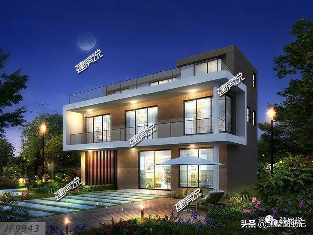 占地100平的超現(xiàn)代風(fēng)平頂別墅戶型方案圖，時(shí)尚不過時(shí)