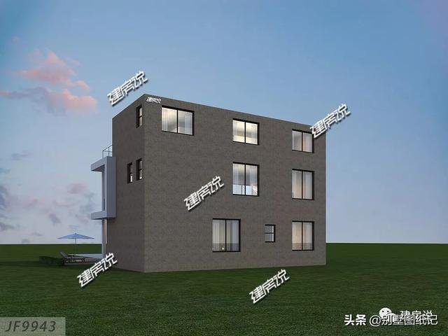 占地100平的超現(xiàn)代風(fēng)平頂別墅戶型方案圖，時(shí)尚不過時(shí)