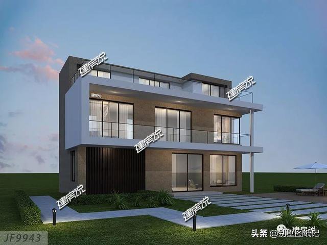 占地100平的超現(xiàn)代風(fēng)平頂別墅戶型方案圖，時(shí)尚不過時(shí)