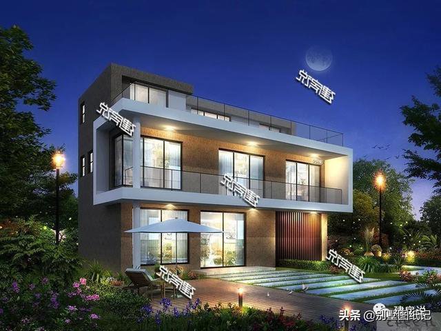 占地100平的超現(xiàn)代風(fēng)平頂別墅戶型方案圖，時(shí)尚不過時(shí)