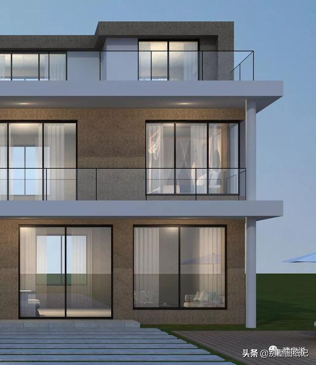 占地100平的超現(xiàn)代風(fēng)平頂別墅戶型方案圖，時(shí)尚不過時(shí)