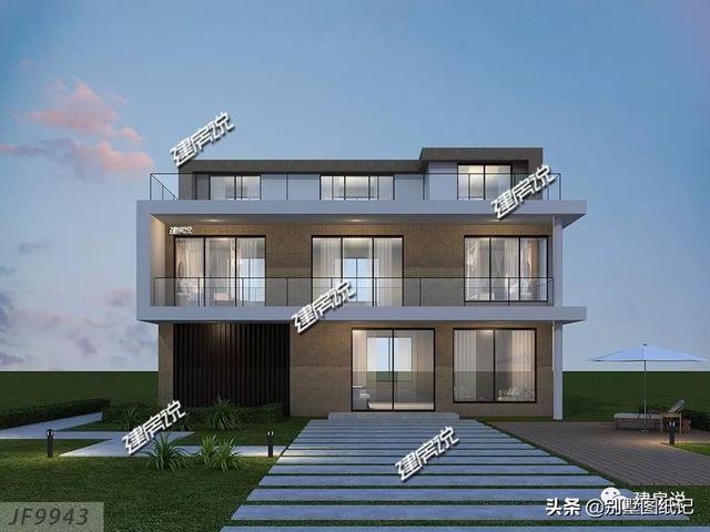 占地100平的超現(xiàn)代風(fēng)平頂別墅戶型方案圖，時(shí)尚不過時(shí)