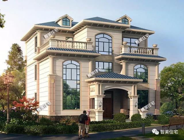 開間11-12米間的農村別墅設計圖，第二棟圖紙之家原創(chuàng)設計