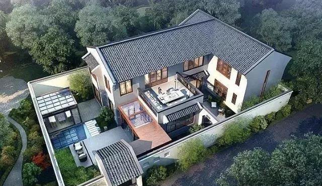 中式庭院別墅外觀效果圖大全，建一棟這樣的房子才叫有品位