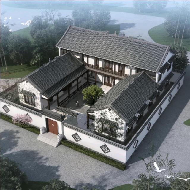 中式庭院別墅外觀效果圖大全，建一棟這樣的房子才叫有品位