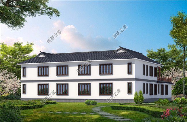 農(nóng)村自建超贊中式四合院別墅設(shè)計(jì)圖，22X25米