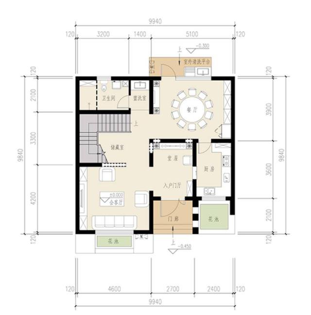 10乘10米左右現(xiàn)代風(fēng)三層自建房戶型設(shè)計方案圖，年輕人肯定喜歡