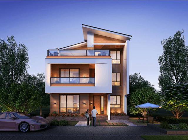 10乘10米左右現(xiàn)代風(fēng)三層自建房戶型設(shè)計方案圖，年輕人肯定喜歡