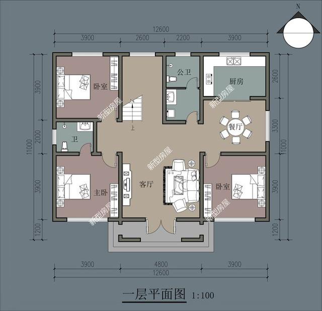 6套二層小洋樓設(shè)計(jì)戶型圖及外觀效果圖，都是新款設(shè)計(jì)出圖
