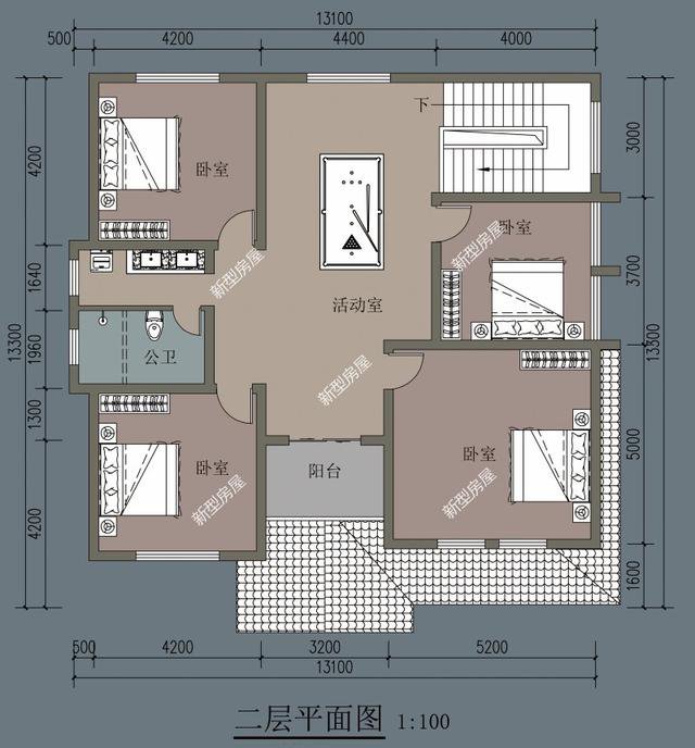 6套二層小洋樓設(shè)計(jì)戶型圖及外觀效果圖，都是新款設(shè)計(jì)出圖