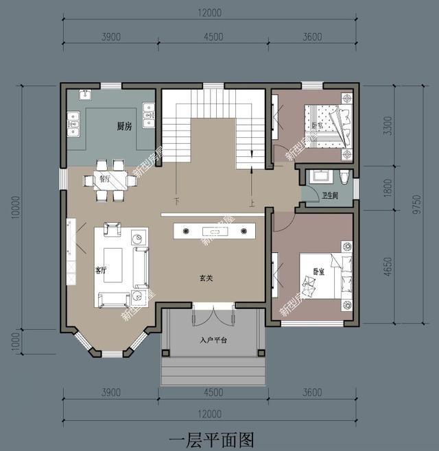 6套二層小洋樓設(shè)計(jì)戶型圖及外觀效果圖，都是新款設(shè)計(jì)出圖