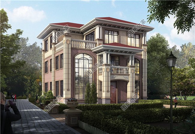 125平方米自建三層別墅施工設(shè)計圖及效果圖