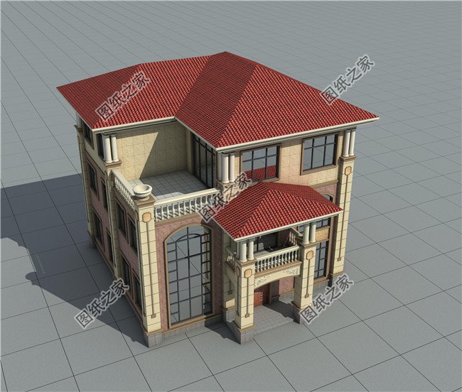 125平方米自建三層別墅施工設(shè)計圖及效果圖