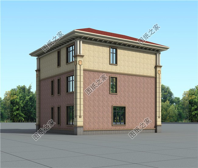 125平方米自建三層別墅施工設(shè)計圖及效果圖