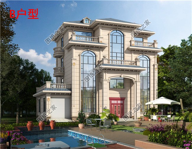 四層簡單新農(nóng)村房屋設(shè)計(jì)圖紙，造價(jià)低，適合農(nóng)村自建