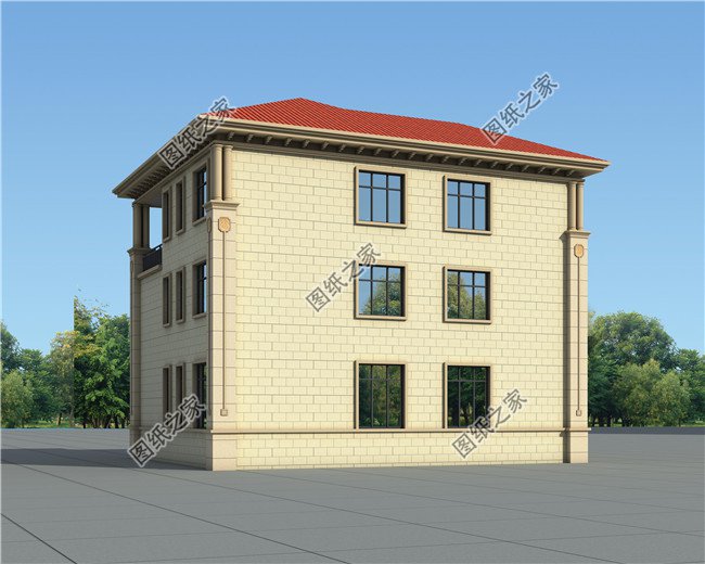 三層歐式別墅設計圖紙及效果圖大全，外型美觀時尚