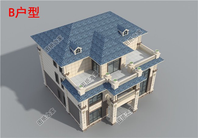 新農(nóng)村私人別墅建筑設(shè)計(jì)施工圖，全套別墅設(shè)計(jì)圖紙