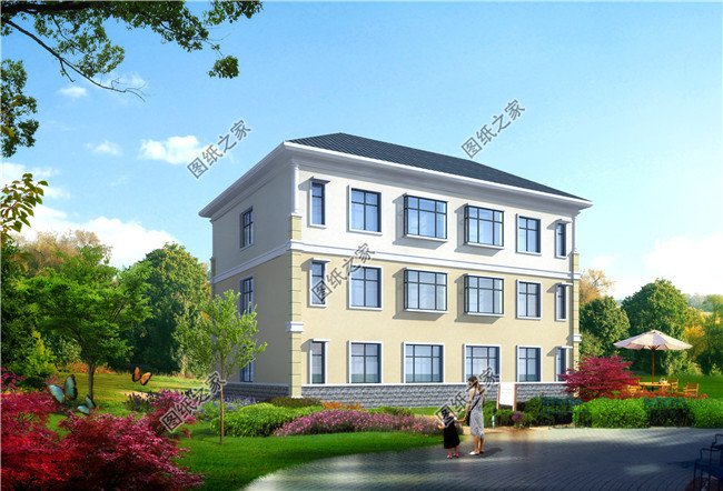 190平方米新農(nóng)村雙拼別墅全套設(shè)計(jì)方案及效果圖