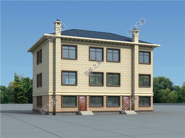 150平方米江西三層雙拼小別墅施工設(shè)計(jì)圖紙