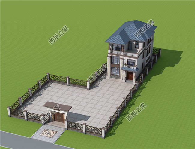 浙江新農村三層房屋設計圖紙，農村住宅設計圖集