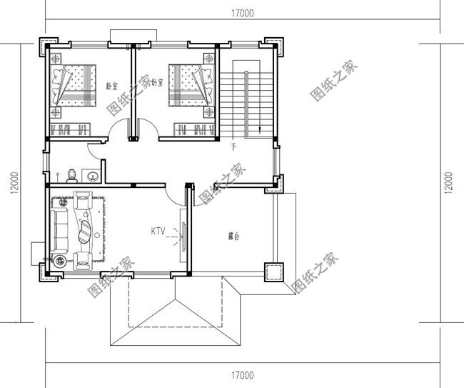 新農(nóng)村實用型三層別墅設(shè)計CAD圖紙帶效果圖