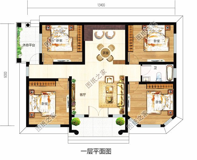 6款農(nóng)村蓋一層平房的設(shè)計(jì)圖，10萬(wàn)元就能建起來(lái)