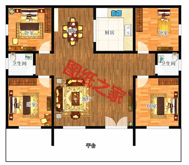 6款農(nóng)村蓋一層平房的設(shè)計(jì)圖，10萬(wàn)元就能建起來(lái)