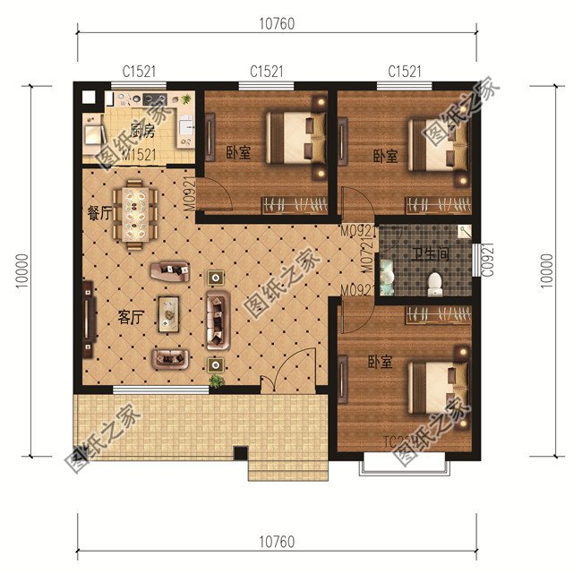 這11個(gè)一層農(nóng)村自建房別墅火爆了朋友圈！我最喜歡戶(hù)型十！你呢？